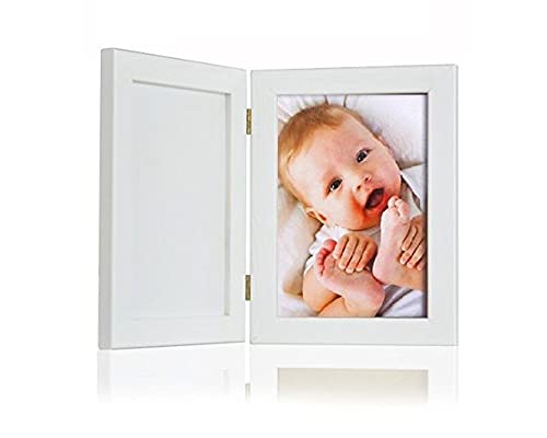 Kit de moulage pour empreintes pour bébé doux séchant à l'air Argile Bois massif Cadre photo