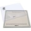 The Beadsmith Treasure Mat Tray and Mat - 11 x 14 Inches - Grey Flocked Tray with Cover - Non-Slip, Rubber Base Mat - Design Board for Jewelry Making