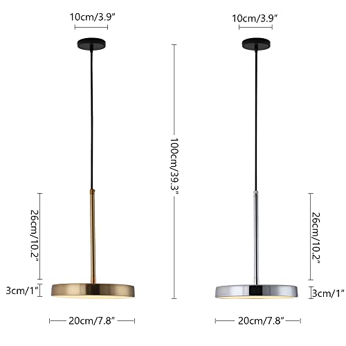 Lámpara de araña interior LED moderna y delgada para iluminar techos altos y bajos 6