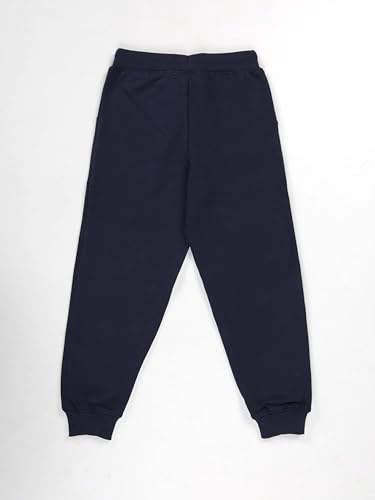 Image of KiddoPanti Boys Solid Fleece Track Pants | Cotton Poly Fleece Fabric | Ankle Length Bottom Rib | 2 Front Patch Pocket | Elastic Waist & Drawcord | Jogger Track Pants for Boys