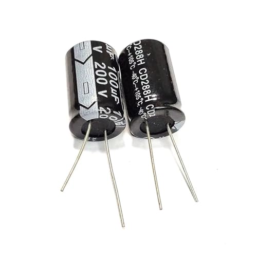 Condensateur 100MFD 200V radial en aluminium pour réparer une alimentation TV ou audio défectueuse