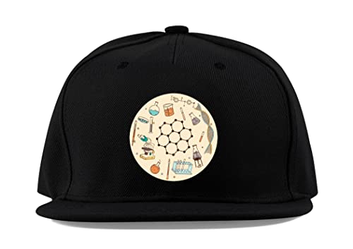 Casquette chimie ADN en coton noir, le cadeau idéal pour amateur d'expériences