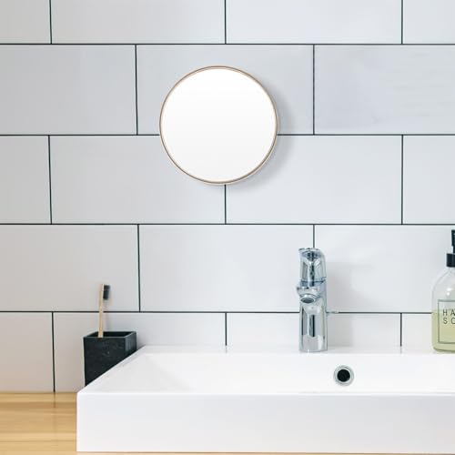 Miroir de douche à ventouse ronde idéal pour se raser sous l'eau - 7