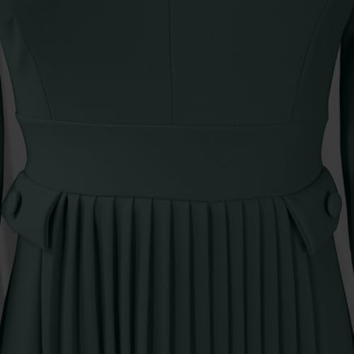 Image of Wear to Work Midi Dress for Women Business Casual A-line Dress Elegance Church Outfits