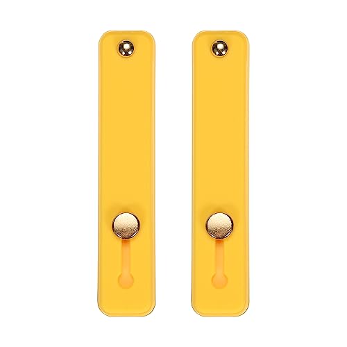 Support de téléphone en silicone jaune MECCANIXITY lot de 2 pour smartphones