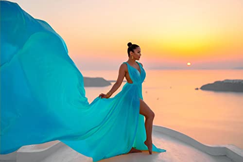 long flowy train for gorgeous photoshoot, wedding dress, Satin flying dress with maxi engagement summer dress2