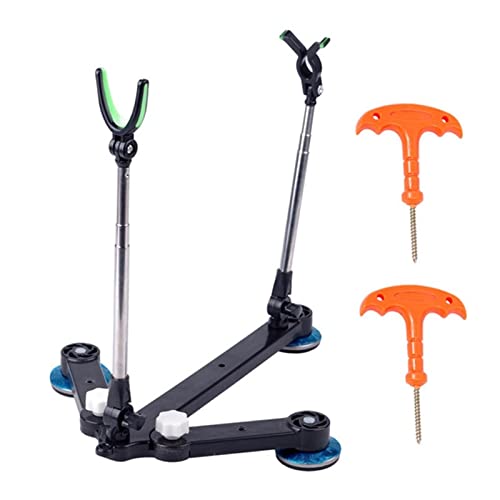 Support Canne a Peche Support de Support de pôle de pêche sur Glace avec Support de Tige de pêche en métal de résistance à la Compression Support de Canne à Pêche