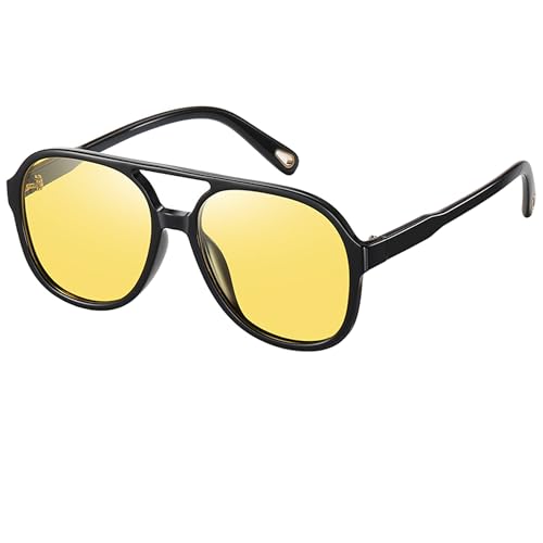 Image of Onrtry Retro Polarized Aviator Sunglasses for Women Men Classic 70s Vintage Trendy Square Sun Glasses Shades