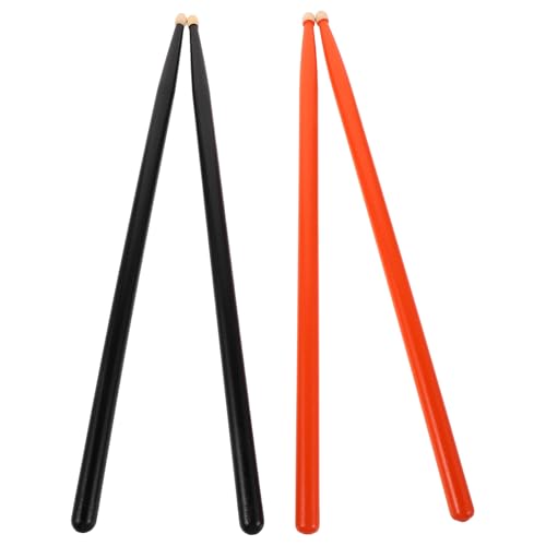 2 pares de baquetas 5A de madera de arce para práctica miniatura 1