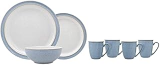 Denby 381048781 Elements 12 Piece Dinner Set, Blue