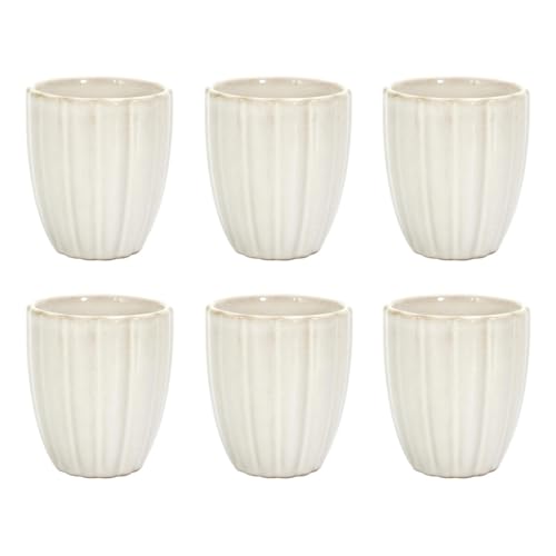 Paris Prix Lot de 6 Tasses à Café Vlora 12cl Beige