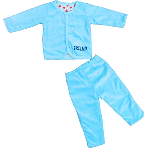 Image of REVOLTEK Baby Long Sleeve Winter swetashirt hoodie coat warm pants Dress snowsuit Sleep Suit for Boys and Girls Pack of1