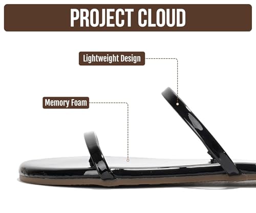 Image of Project Cloud Summer Sandals for Women with Memory Foam Insole (Transition) | Memory Foam Insole; Beach Flip Flops; Non-Slip Sole; Lightweight Double Straps; Summer Sandals for Women; Everyday Comfort