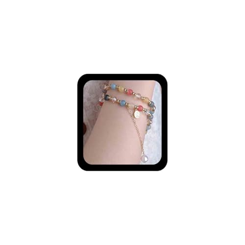 Bijoux pour femme bracelet vintage en cristal coloré et strass