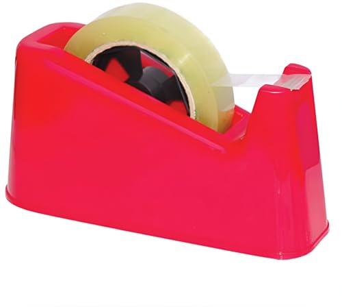 Image of YAJNAS Tape Dispenser for Packing, Heavy Weight and Anti-Skid 1 inch Cello Tape Dispenser for Home, Office, School Use (Random Color)