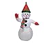 4 Foot Christmas Inflatable Snowman Yard Garden Decoration