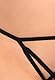 Teyli Damen Ouvert Tanga - Tanga String mit Streifen - String Tanga für die mutige Frau - Strings Damen