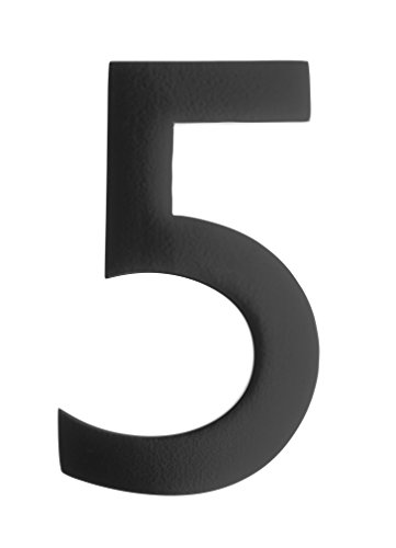 Architectural Mailboxes 3582B-5 4 Inch Solid Brass Floating House Number, 1 Count (Pack Of 1), Black #TOP6