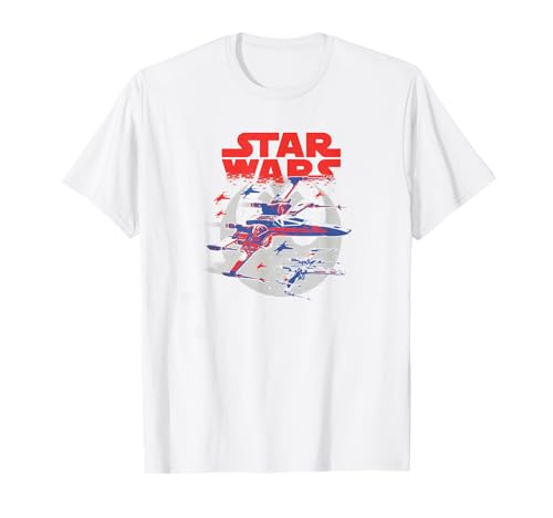 T-shirt Star Wars X-Wing Fighter noir vintage A New Hope vêtement geek coton