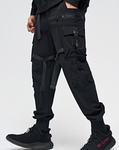 MFCT Men's Techwear Fashion Cargo Pants with Straps3