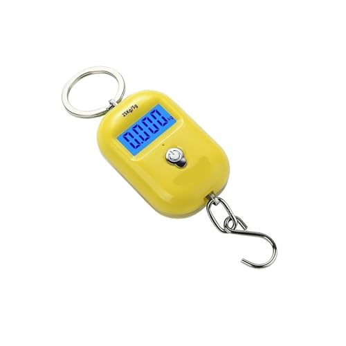 8pcs Portable Mini LCD Digital Hanging Scale, 25kg/5g Precision Weighing for Fishing, Travel & Home Use - Electronic Handheld Scale