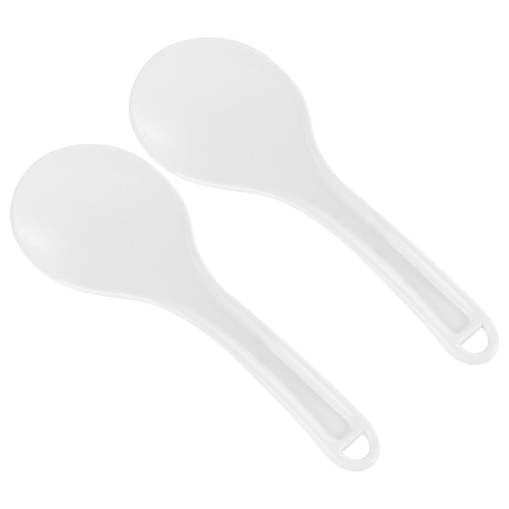 Cabilock 2pcs Non-stick Rice Lightweight Rice Scooper for Home Kitchen Cooking Utensils for Cooker Canteens and Restaurants