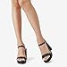 DREAM PAIRS Heels for Women Block Chunky Platform High Heels Open Toe Fashion Wedding Party Evening Prom Dance Ankle Strap Dress Pump Sandals Shoes,Size 7.5,Black