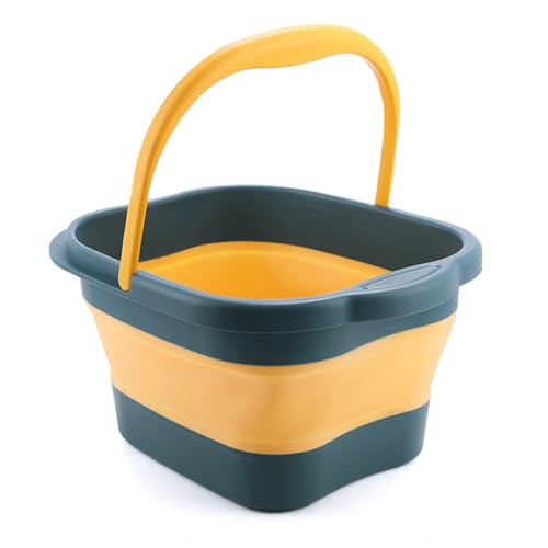 Bassine Bain De Pied - Bain De Pieds Portable Pliable Avec Poignée - Matériau T PE,pour Bains De Pied,Soins Des Pieds,Lavage De Voiture, Pêche - Favorise La Circulation Sanguine,détend Les Muscles