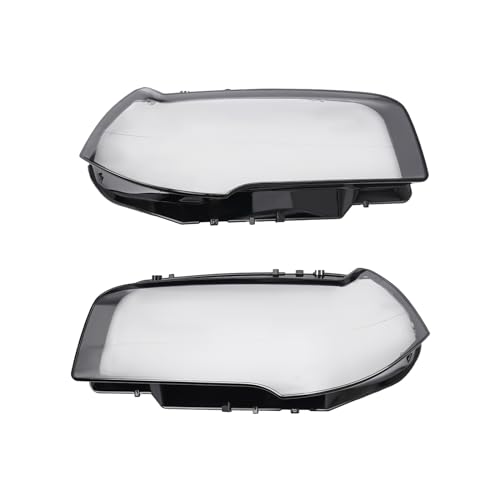 Fronimo Headlamp Lens Covers Compatible with BMW X3 E83 2004-2010 Pair Headlamp Headlight Lens Cover Clear Black