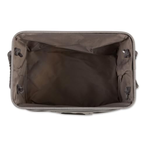 Bone Dry Pet Storage Collection Striped Paw Patch Bin, Black, Small Rectangle - Image 3