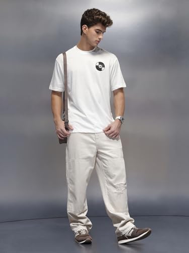 WROGN Store WROGN Men's Cotton T-Shirt White L - Image 4