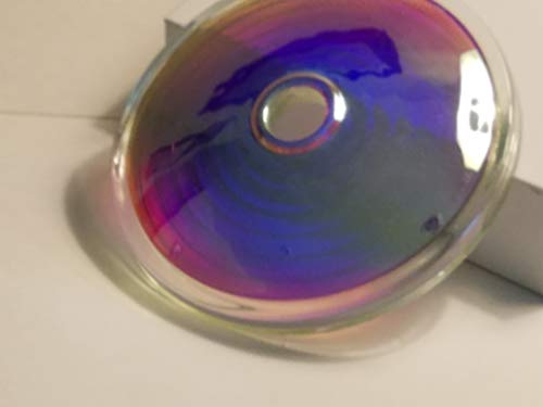 QBP ALPHA 10cm GLASS INFUSED DISC FUNNEL with OUTWARD/UPWARD A.S. ENERGY SPIN