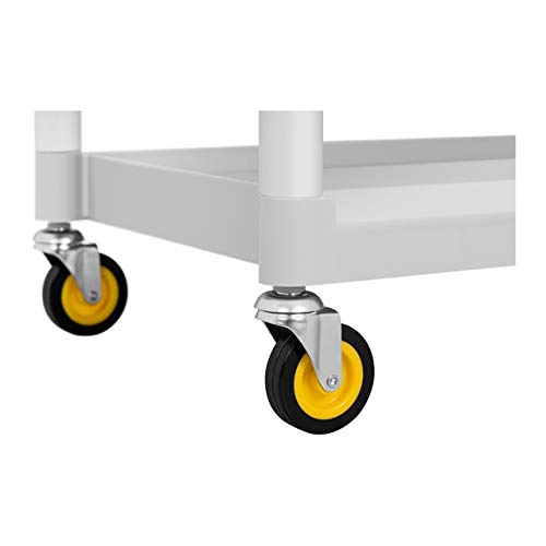 Uniprodo-Carro-De-Servicio-para-Hotel-Carrito-UNICLEAN-150-Estructura-de-Aluminio-3-baldas-2-contenedores-Capacidad-de-Carga-de-150-kg