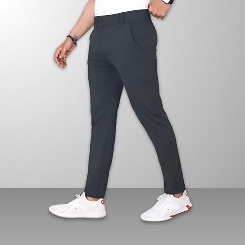 Image of Men's Stylish Slim Fit Trousers for Office and Casual Wear | Versatile Men's Trousers | Ideal for Formal Events and Everyday Casual Wear