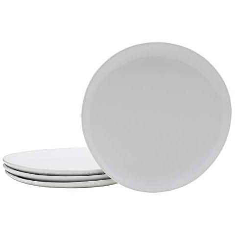 Everyday White by Fitz and Floyd Organic 10.75 Inch Dinner Plates, Set of 4 Cover
