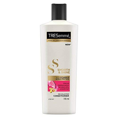 TRESemme Smooth & Shine, Conditioner, 190 Millilitre, For Silky Smooth Hair, With Biotin & Silk Protein, Deeply Moisturizes Dry & Frizzy Hair, For Men & Women