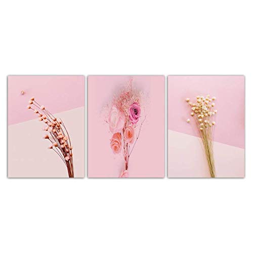 Affiches de fleurs rouge et jaune impression sur toile décoration maison 50x70cm