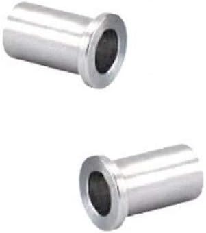 (Pack of 2) Steel Spanner Flanged Bushing 1/2" ID x 5/8" OD x 1-3/16" Long