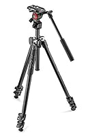 Manfrotto Befree Lightweight Durable Manfrotto 290 Light Aluminium Tripod with Befree Live Fluid Video Head, Black (MK290LTA3-V)