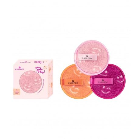 Essence Cosmetics Discos desmaquillante you make my day, limpiar, 3 pcs