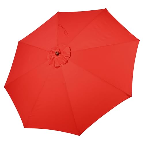 Yescom 9ft UV30+ Umbrella Replacement Canopy Sunshade Top Cover for Outdoor Yard Garden Patio Beach Poolside Deck Market