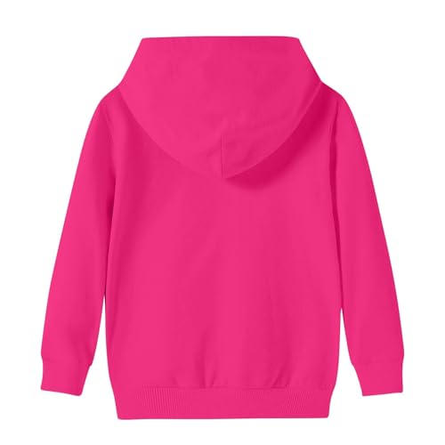 Hoodies For Teen Girls Long Sleeve Oversized Tops Fall Pullover Sweatshirt 2-9 Years Kids Solid Color Clothes3
