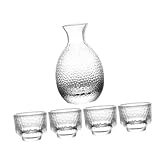 Garneck Sake-gläser Aus Glas Klares Sake-Spender-Set Mit Schnapsspender-Set Sake-Becher Und Schnapsbecher Für Spirituosen Tee Und Milch Praktisch Für Familie Und Gäste