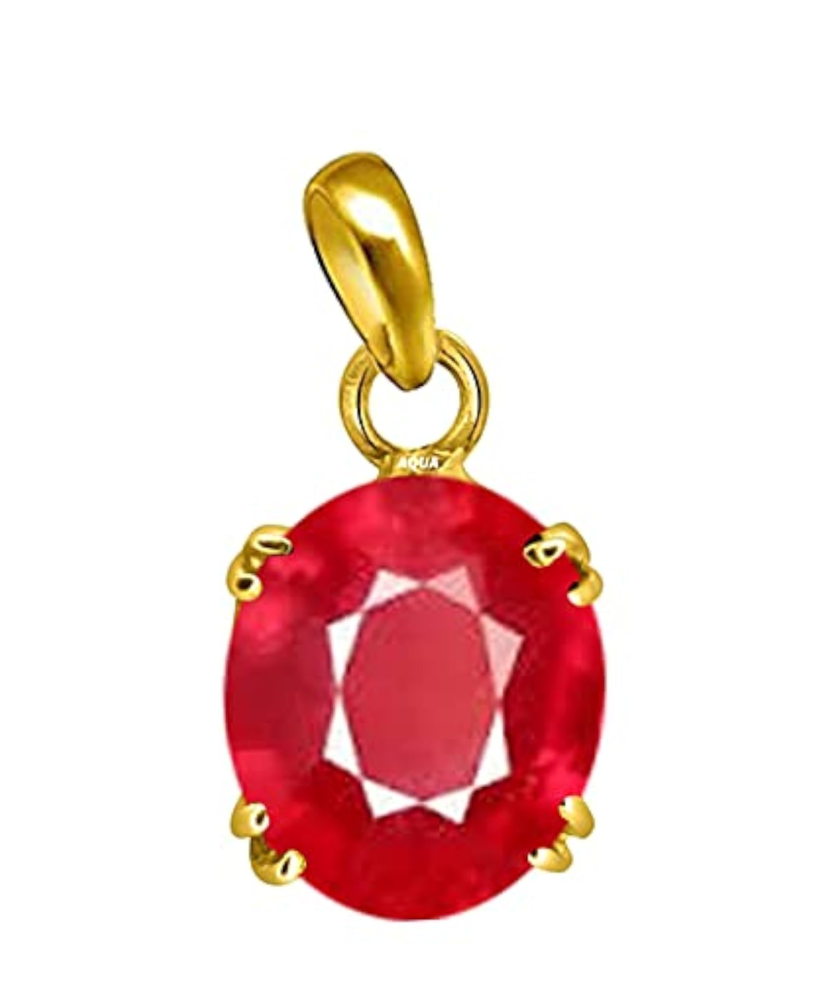 Women's Panchdhatu Ruby Gold Plated Pendant