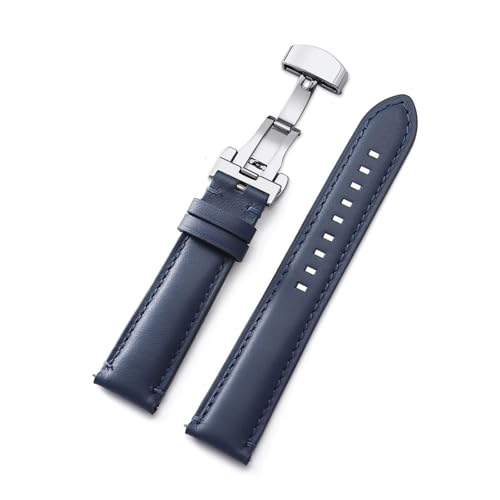 [����] YingYou �{���̋��v���v�o���h �o�^�t���C�o�b�N�� ���B���e�[�W�X�g���b�v 20mm 22mm 24mm �\�t�g���U�[ ���X�g�u���X���b�g �x���g�A�N�Z�T���[(Blue,24mm)