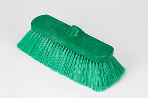 Image of SPARTA 41278EC09 Flo-Thru Plastic Wall Scrub Brush, Equipment Brush With Soft Nylex Bristles For Industrial Kitchens, Hospitals, Commercial Cleaning, 4 Inches, Green