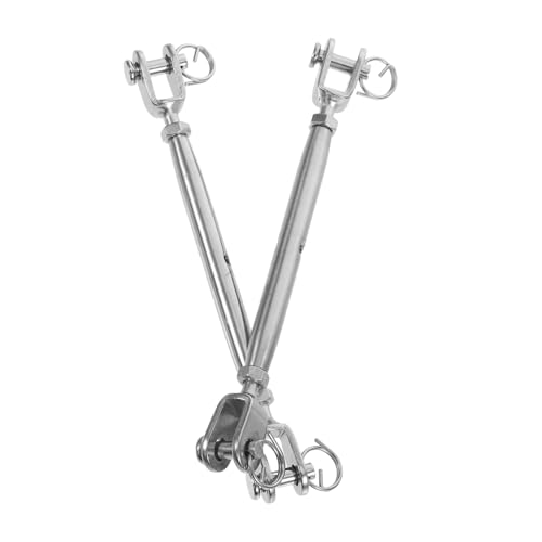 VALICLUD 2pcs Tensores de cuerpo cerrado de acero inoxidable para tensar cable de acero para uso exterior miniatura 1