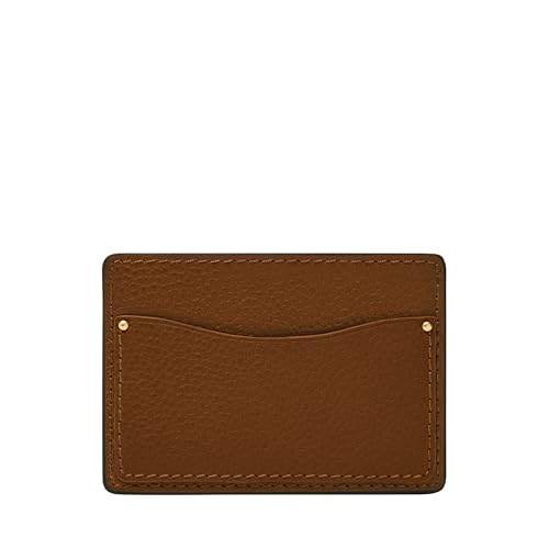 Image of Fossil Men's Anderson Leather Slim Minimalist Card Case Wallet, Medium Brown (Model: ML4575210)