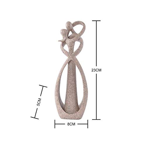 Wsimei Statue Garden Ornament Handicrafts Outdoor Furniture Decoration，Abstract Lovers Statue Sandstone Cameo Home Decoration Novelty Wedding #TOP3