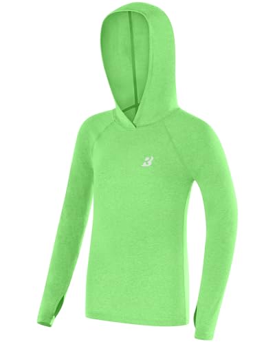 Image of Roadbox Boys Rash Guard UPF 50+ Sun Hoodie Kids Fishing Shirt Long Sleeve